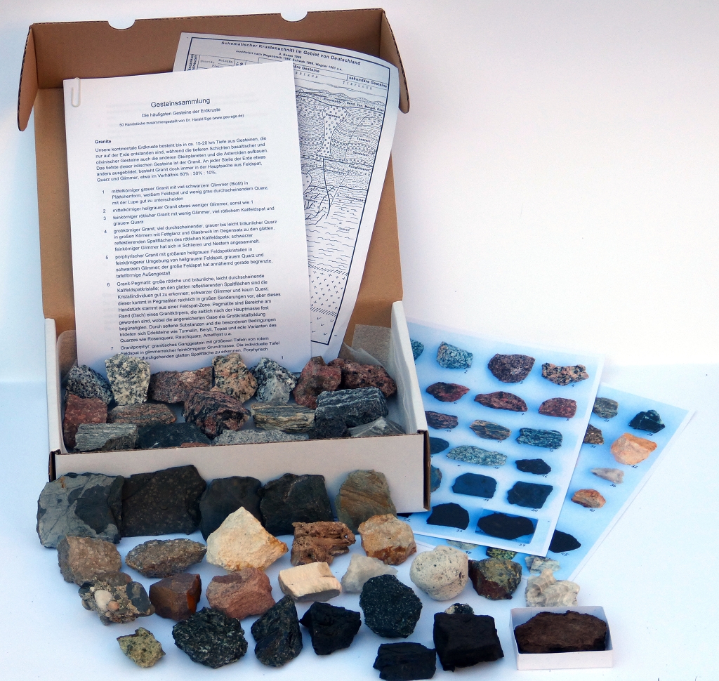 geo.ege Die häufigsten Gesteine der Erdkruste